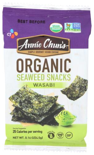 Annie Chuns Seaweed Snck Wasabi Mini - 0.16 Oz (12 Units)