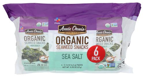 Annie Chuns Organic Seaweed Sea Salt 6Pk - 0.16 Oz (6 Units)