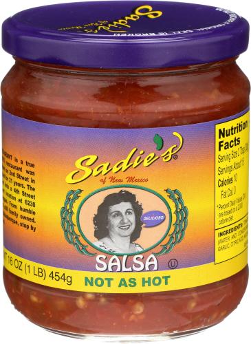 Sadie Salsa Not As Hot - 16 Oz (12 Units)