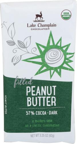 Lake Champlain Choc Chocolate Bar 57Pcnt Peanut Butter - 3.25 Oz (10 Units)