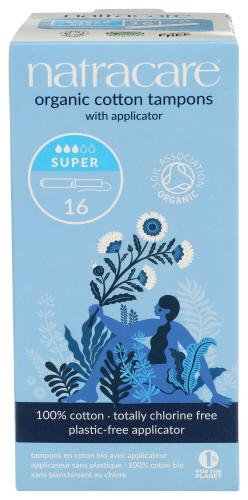 Natracare Tampon Super W App - 16 Pc (3 Units)