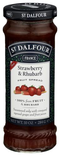 St Dalfour Conserve Strawberry Rhubarb - 10 Oz (6 Units)