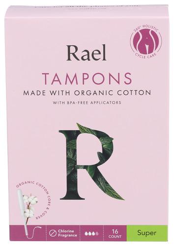 Rael Tampons Cotton Super - 16 Ea (1 Units)