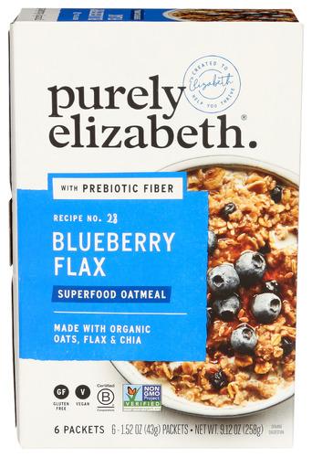 Purely Elizabeth Oatmeal Blubry Flax Mult - 9.12 Oz (6 Units)