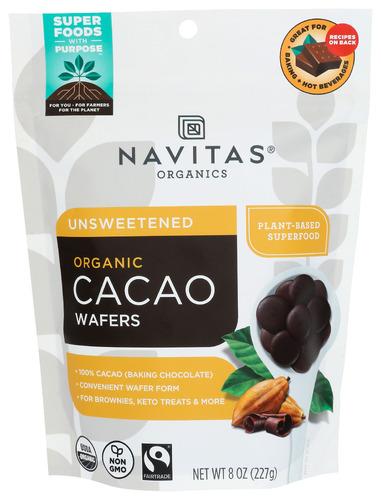 Navitas Wafers Cacao Organic - 8 Oz (6 Units)