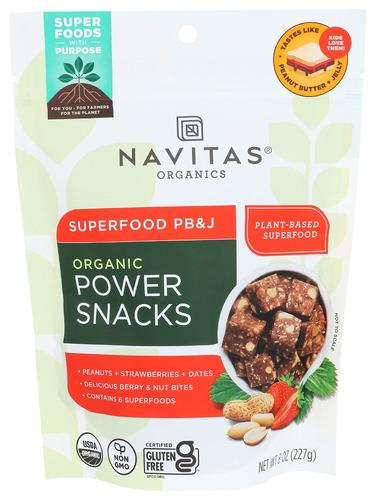 Navitas Power Snacks Pb & J Organic - 8 Oz (12 Units)