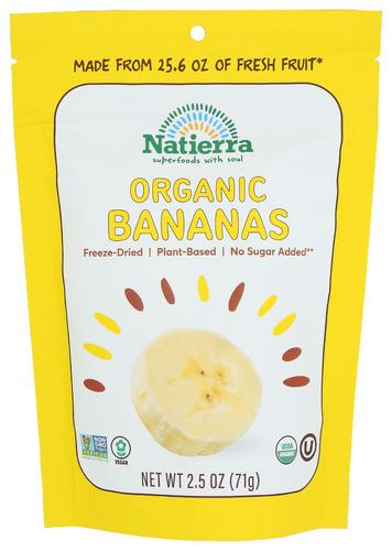 Natierra Banana Frz Dried Raw - 2.5 Oz (12 Units)