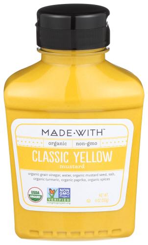 Made With Mustard Yellow Organic - 9 Oz (6 Units)
