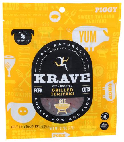 Krave Jerky Pork Grld Sweet Tryki - 2.7 Oz (8 Units)