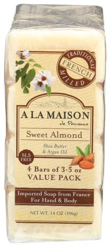 A La Maison Soap 4Bar Value Pack Sw Almond - 14 Oz (1 Units)