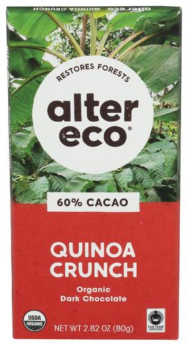 Alter Eco Chocolate Drk Quinoa Organic - 2.82 Oz (12 Units)