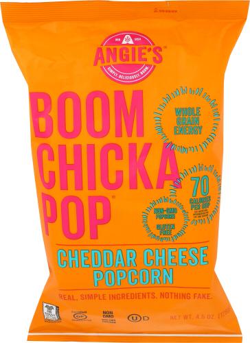 Angies Popcorn Boomch Cheddar Cheese - 4.5 Oz (12 Units)