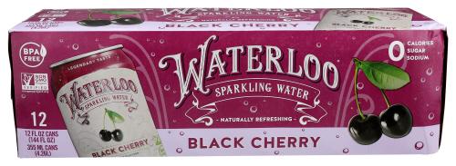 Waterloo Sparkling Water Water Sprk Blk Chrry12Pk - 144 Fo (2 Units)