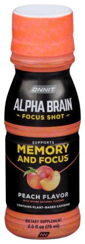 Onnit Shot Brain Peach - 2.5 Oz (6 Units)