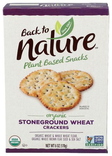 Back To Nature Cracker Stonegrnd White - 6 Oz (6 Units)