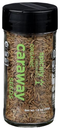 Spicely Organics Spice Caraway Seeds  Jar - 1.6 Oz (3 Units)
