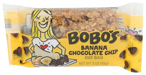 Bobos Oat Bars Bar Oat Banana Chocolate Chip - 3 Oz (12 Units)