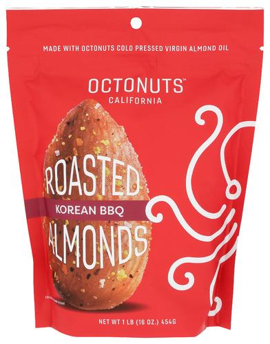 Octonuts Almonds Korean Bbq Roasted - 16 Oz (12 Units)