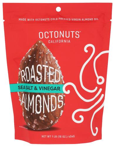 Octonuts Almonds Roasted Salt Vngr - 16 Oz (12 Units)