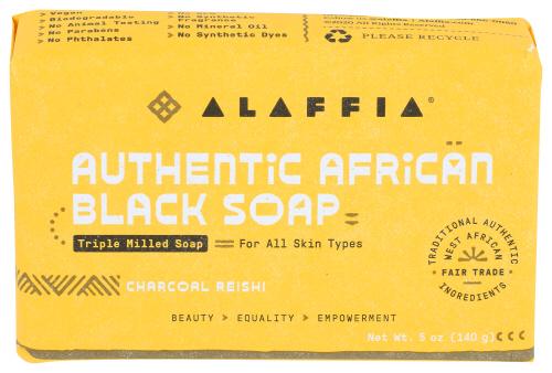 Alaffia Soap Auth Afrcn Blk Charc - 5 Oz (3 Units)