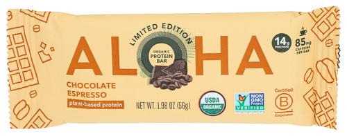 Aloha Bar Protein Chocolate Espresso - 1.98 Oz (12 Units)