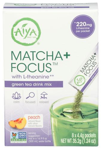 Aiya Tea Matcha Plus Focus - 1.24 Oz (6 Units)