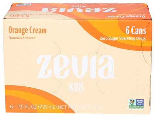 Zevia Soda Ornge Cream Kidz 6Pk - 45 Fo (4 Units)