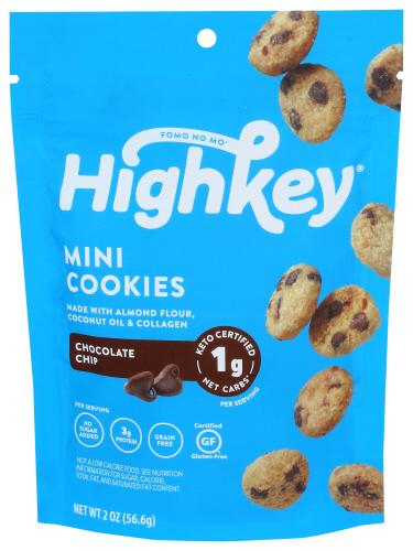High Key Snacks Cookies Chocolate Chip - 2 Oz (6 Units)