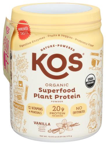 Kos Protein Plnt Pwd Vanilla Organic - 13.05 Oz (1 Units)