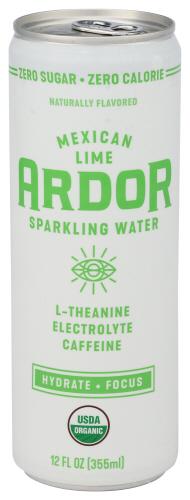 Ardor Organic Inc Sprklng Wtr Mexican Lime - 12 Fo (12 Units)