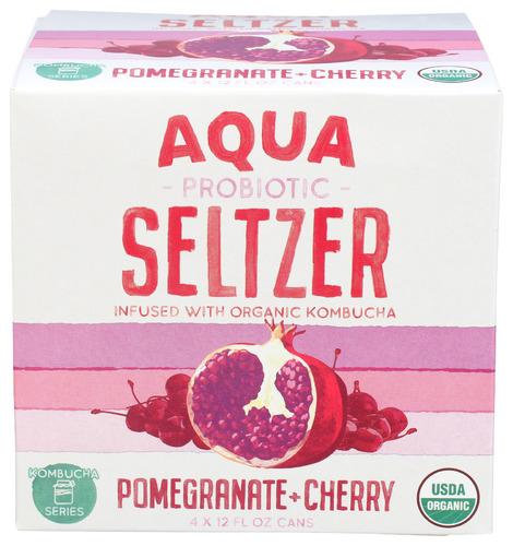 Aqua Seltzer Seltzer Pom Chrry 4Pk - 48 Fo (6 Units)