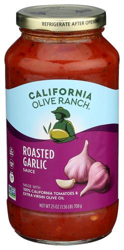 California Olive Ranch Sauce Pasta Roasted Garlic - 25 Oz (6 Units)