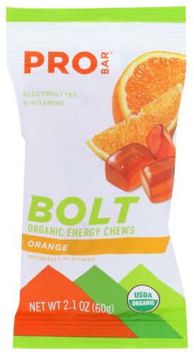 Probar Energy Chew Orange Organic - 2.1 Oz (12 Units)