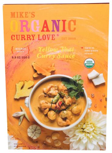 Curry Love Sauce Yllw Thai Curry Organic - 8.8 Oz (6 Units)