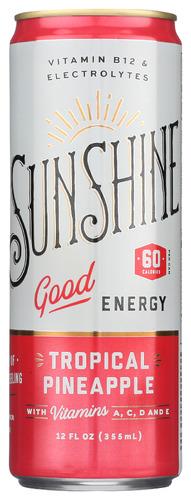 Sunshine Drink Energy Trop Pineapp - 12 Fo (12 Units)