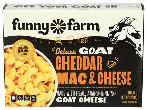 Funny Farm Entree Goat Cheese Yllw Cheddar - 9.5 Oz (8 Units)