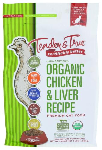 Tender And True Cat Fd Chickn & Livr Organic - 3 Lb (6 Units)