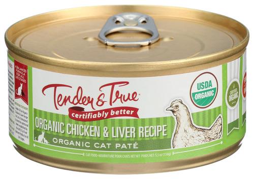 Tender And True Cat Food Wet Chicken Lvr Organic - 5.5 Oz (24 Units)