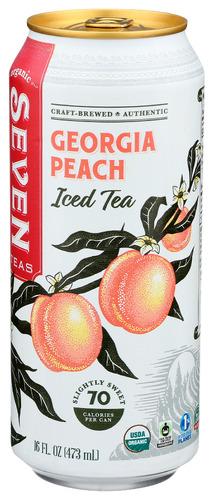Seven Teas Tea Iced Peach Georgia - 16 Fo (12 Units)