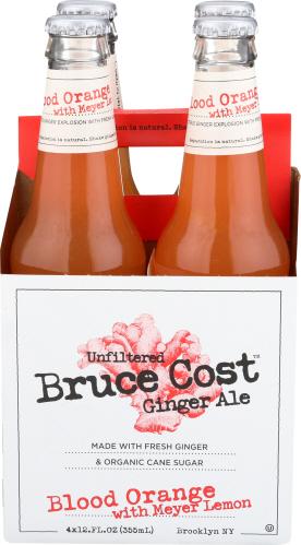 Bruce Cost Ginger Ale Gngr Ale Bld Orange Lmn 4Pk - 48 Oz (6 Units)