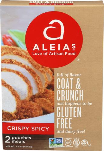Aleias Bread Crumbs Crispy Spicy - 4.5 Oz (8 Units)