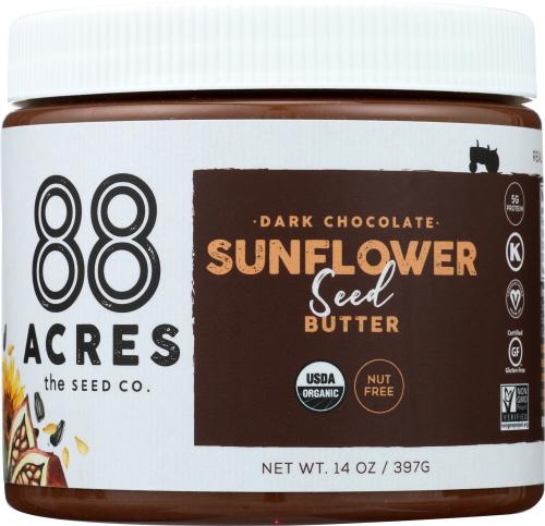 88 Acres Butter Sunflower Drk Chocolate - 14 Oz (6 Units)