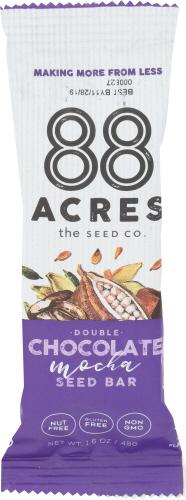 88 Acres Bar Seed Double Chocolate Mocha - 1.6 Oz (9 Units)
