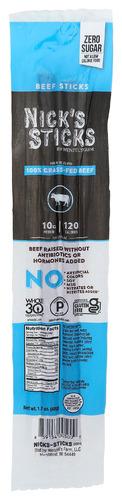 Nicks Sticks Snack Beef Stx Grass Fed - 1.7 Oz (25 Units)