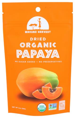 Mavuno Harvest Fruit Dried Papaya Organic - 2 Oz (6 Units)