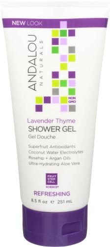 Andalou Naturals Shower Gel Lavender Thyme - 8.5 Oz (1 Units)
