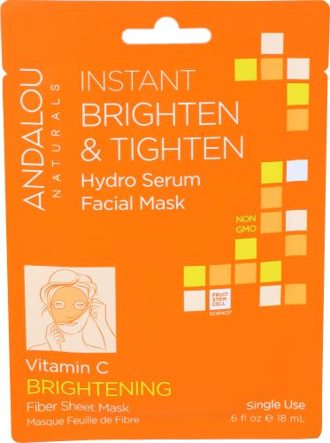 Andalou Naturals Mask Facial Brt Tght Serm - 0.6 Fo (6 Units)