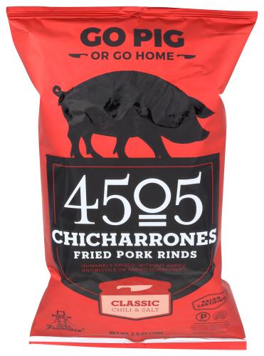 4505 Meats Chicharrones Chile & Salt - 2.5 Oz (12 Units)