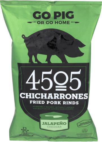 4505 Meats Chicharrones Jalapo Cheddar - 2.5 Oz (12 Units)