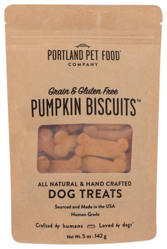Portland Pet Food Company Biscuit Dog Pumpkin - 5 Oz (6 Units)